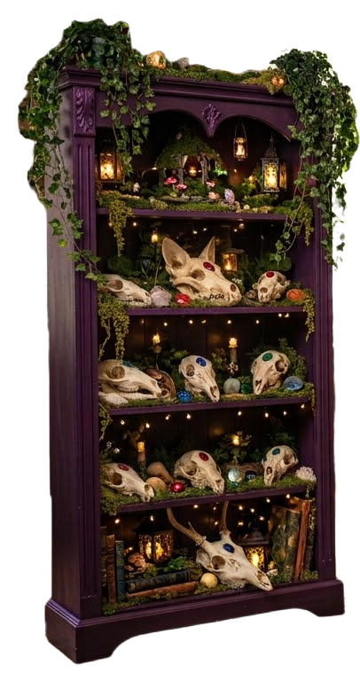 Pretty Dead, Faerie Skull, Secret Room Skull, Fairy Room, Fae Room, Faerie Room, Skull Art, South West Australian Faerie