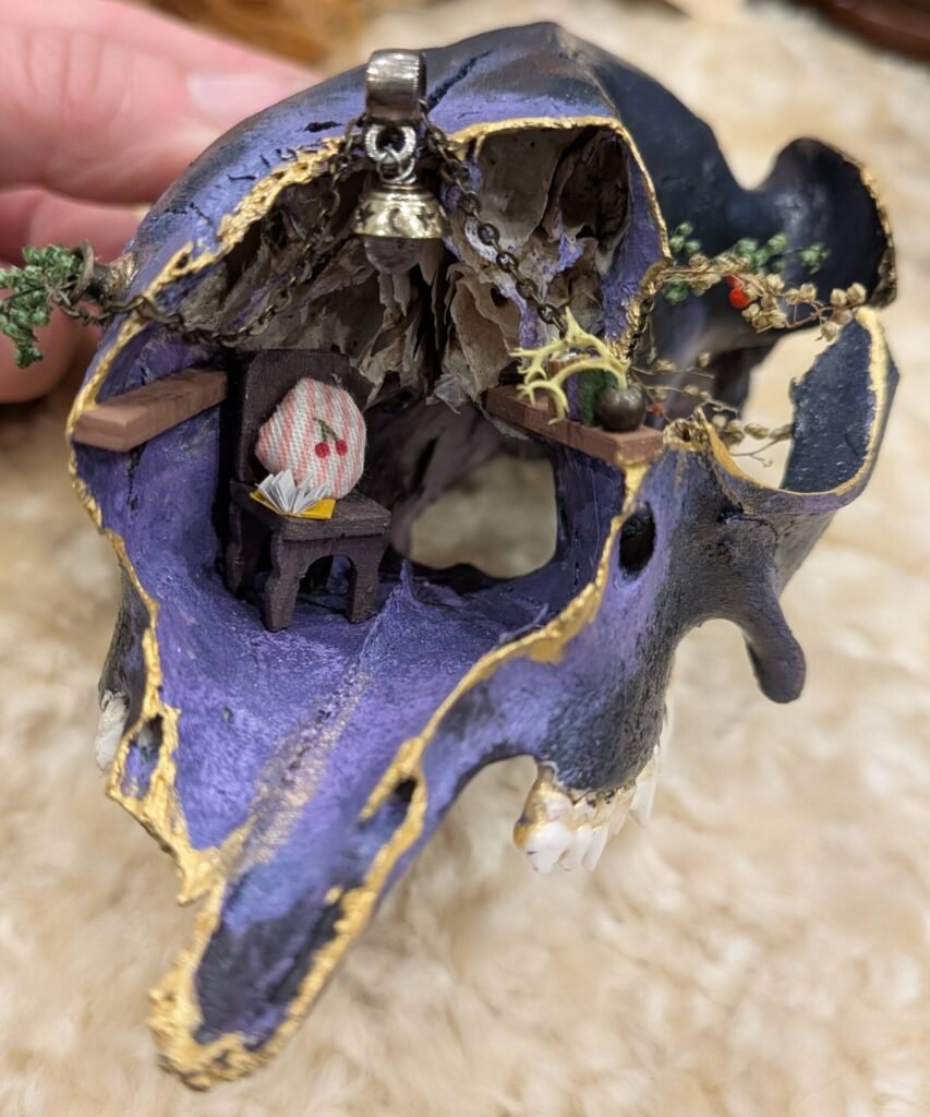 Pretty Dead, Faerie Skull, Secret Room Skull, Fairy Room, Fae Room, Faerie Room, Skull Art, South West Australian Faerie