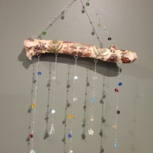 The Faerie Shelf, Faerie Windchime, Faerie suncatcher, faerie dreamcatcher, fairy windchime, fairy dreamcatcher, fairy suncatcher, bone windchime, bone suncatcher