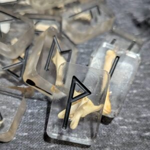 Elder Furthark, Rune Set, Bone Runes, Viking bones, Viking runes, altar decoration, viking altar
